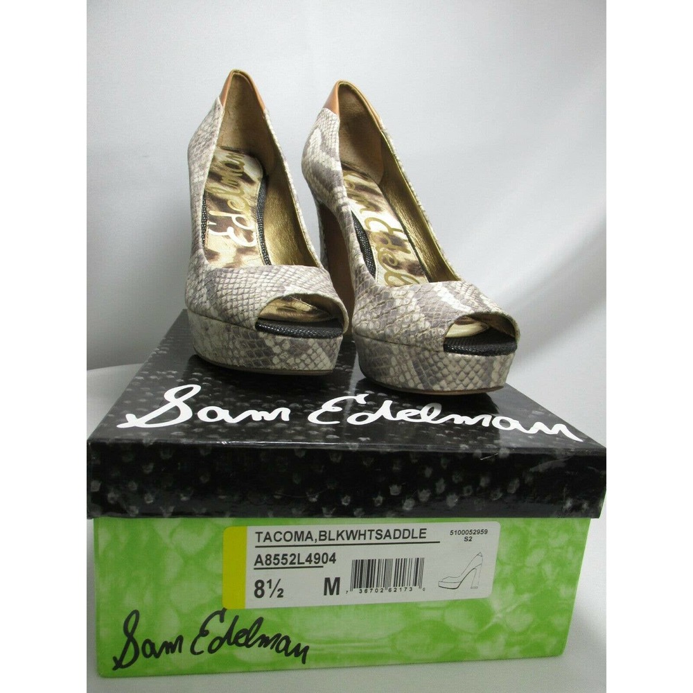 Sam Edelman "Tacoma" Peep Toe Heels - Picture 12 of 12